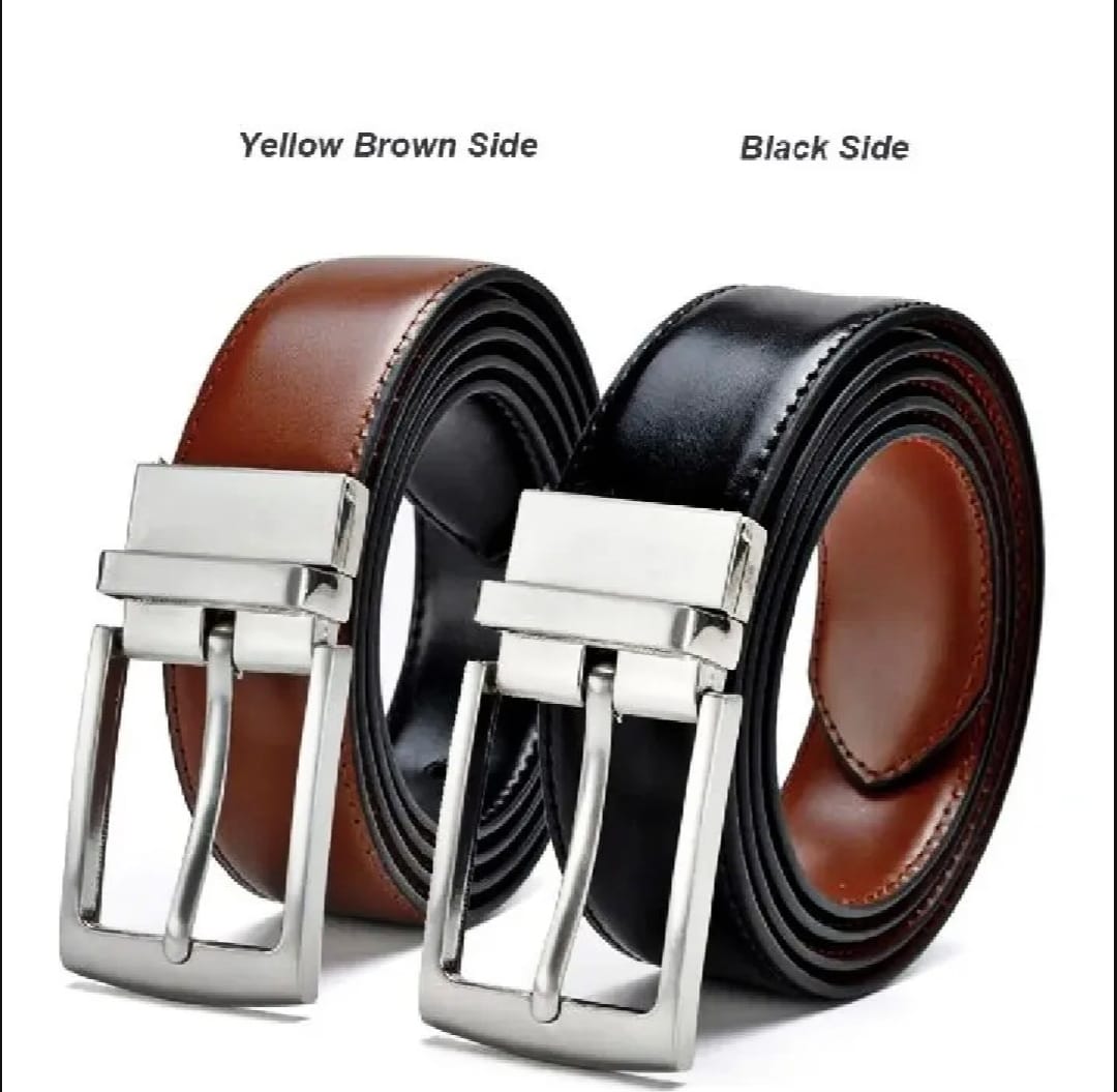 2-in-1 Premium And Versatile Reversible Leather Belt for Every Occasion
