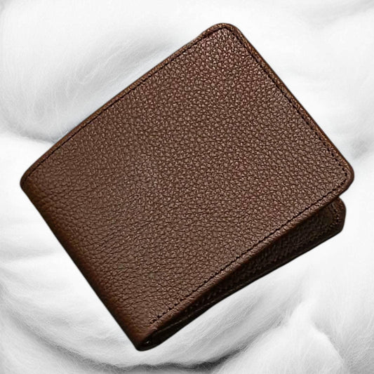 Timeless Handmade Brown Leather Wallet – Durable Stitching & Sleek Design