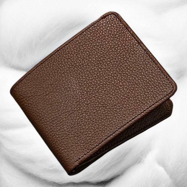 Timeless Handmade Brown Leather Wallet – Durable Stitching & Sleek Design