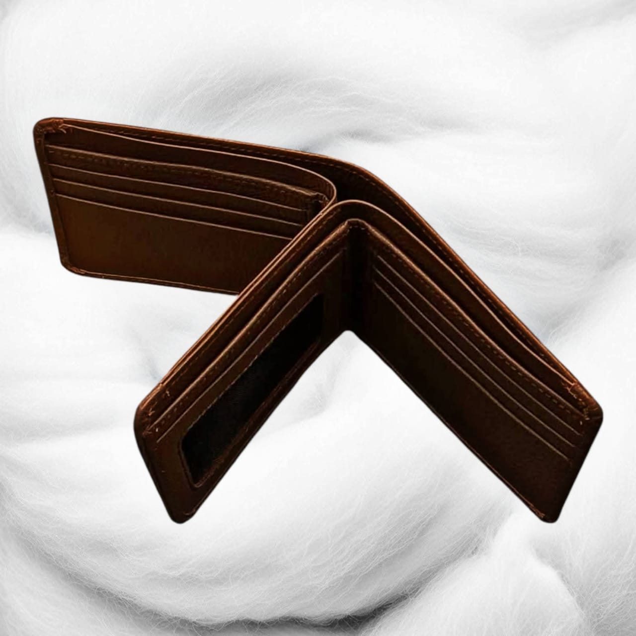 Timeless Handmade Brown Leather Wallet – Durable Stitching & Sleek Design